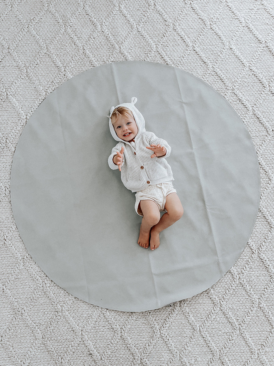 Faemli sage maxi circle leather mat Australia - baby goods for the modern family